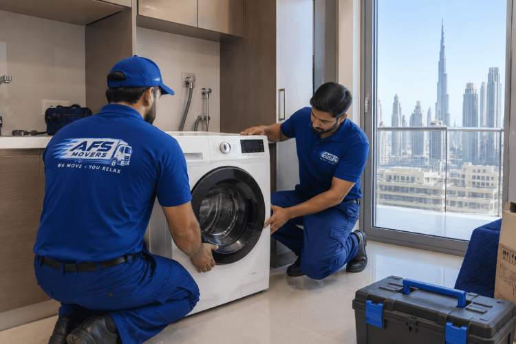 washing machine moving and installing in dubai